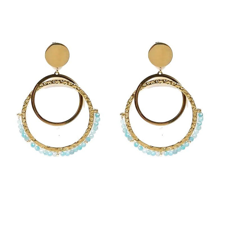 Boucles d’oreilles amazonite