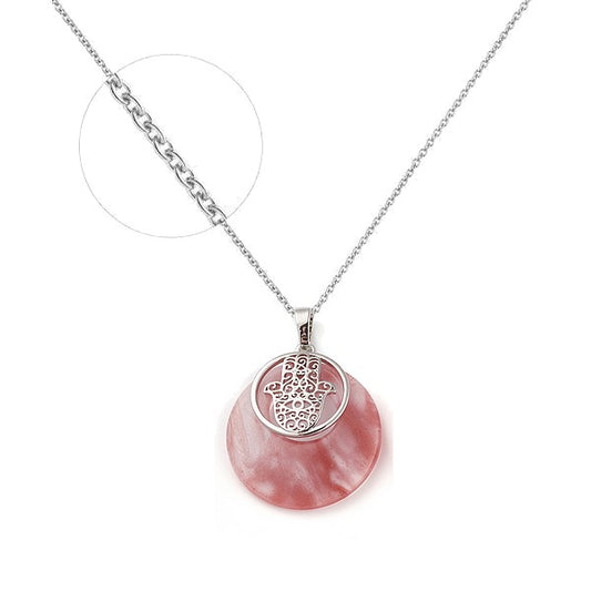 Collier quartz rose