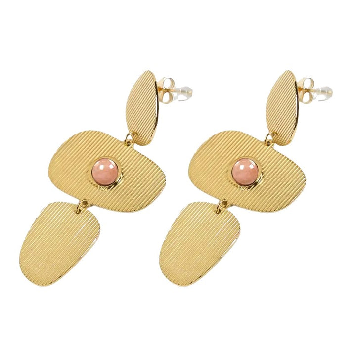 Boucle d’oreilles pierres naturelles du soleil